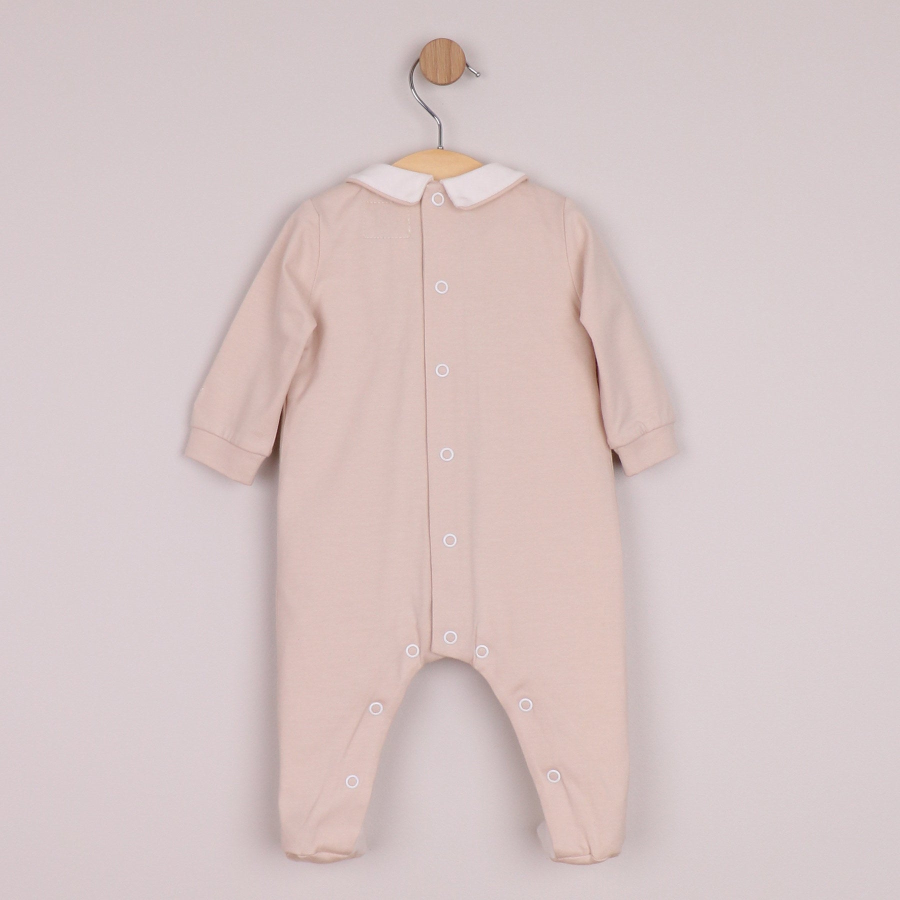 Emile et Rose Boys Lenny Twin Pack All In One In Stone & White with Pleats & Nursery Embroidered Stone/White 2645ST – additional d