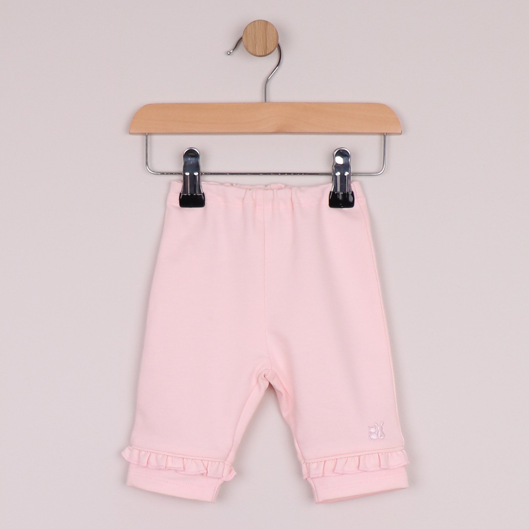 Emile et Rose Girls Macey 2 Piece with Embroidered Inset Panel To Top & Trousers Pale Pink 6524PP – additional d
