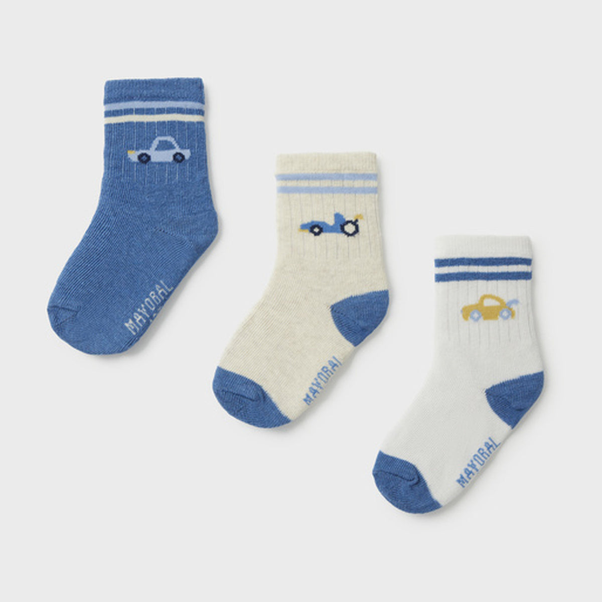 Mayoral Striped Socks Set Indigo 10249 – front