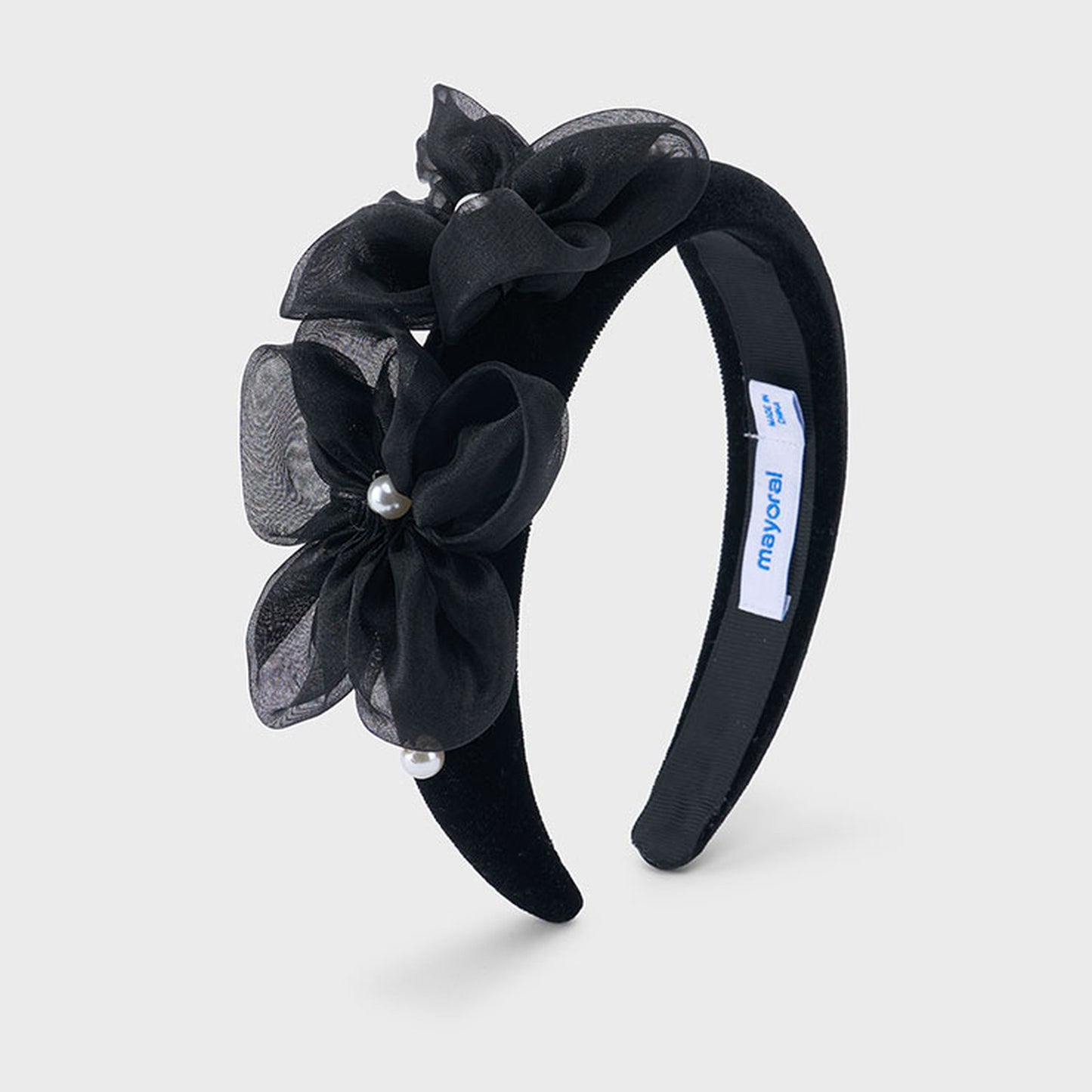 Mayoral Velvet Headband Black 10314 – front
