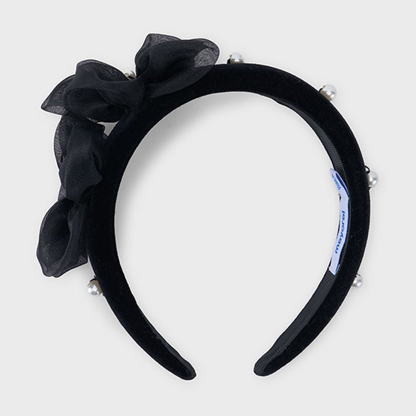 Mayoral Velvet Headband Black 10314 – back