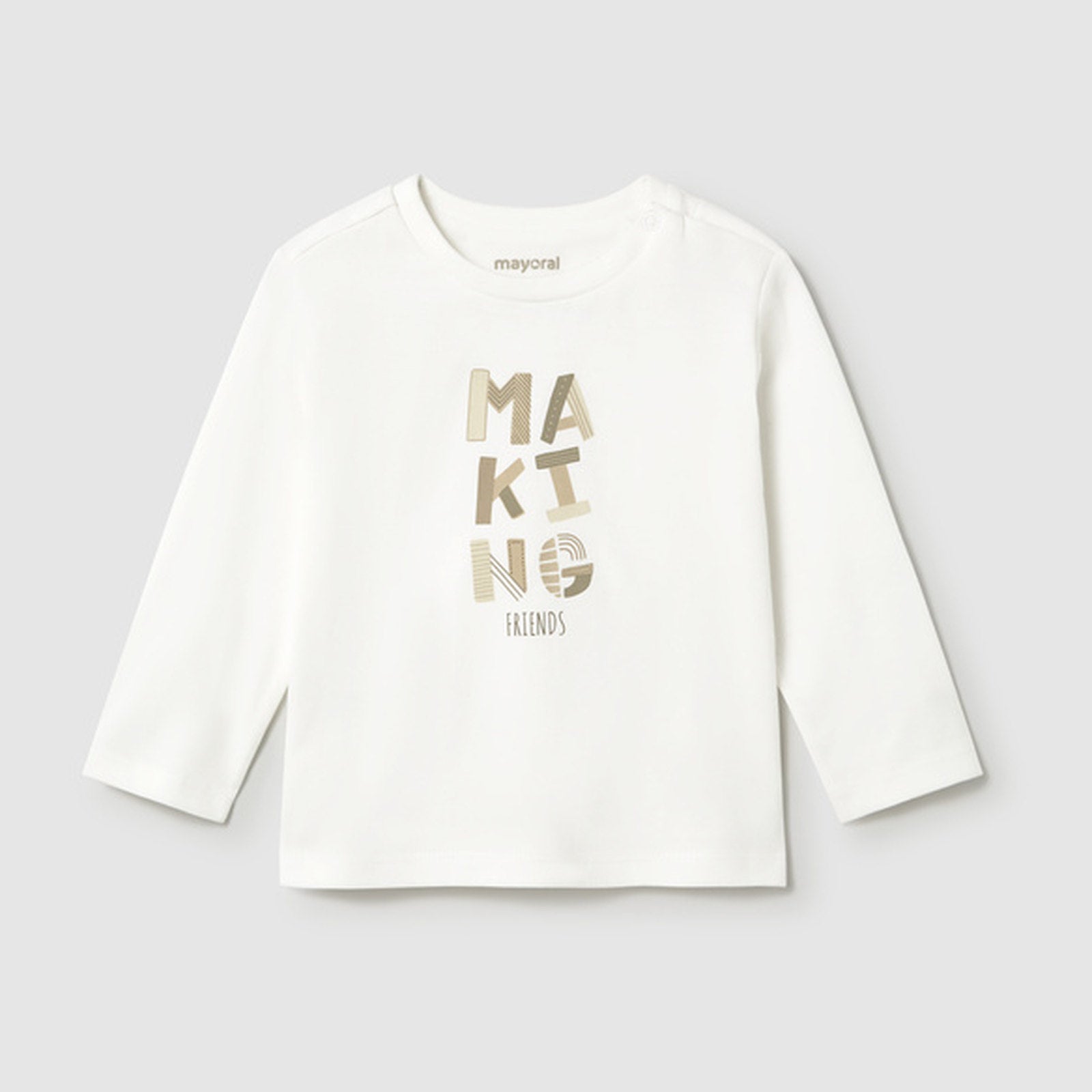 Mayoral L/s Basic T-Shirt Cream 108 – front