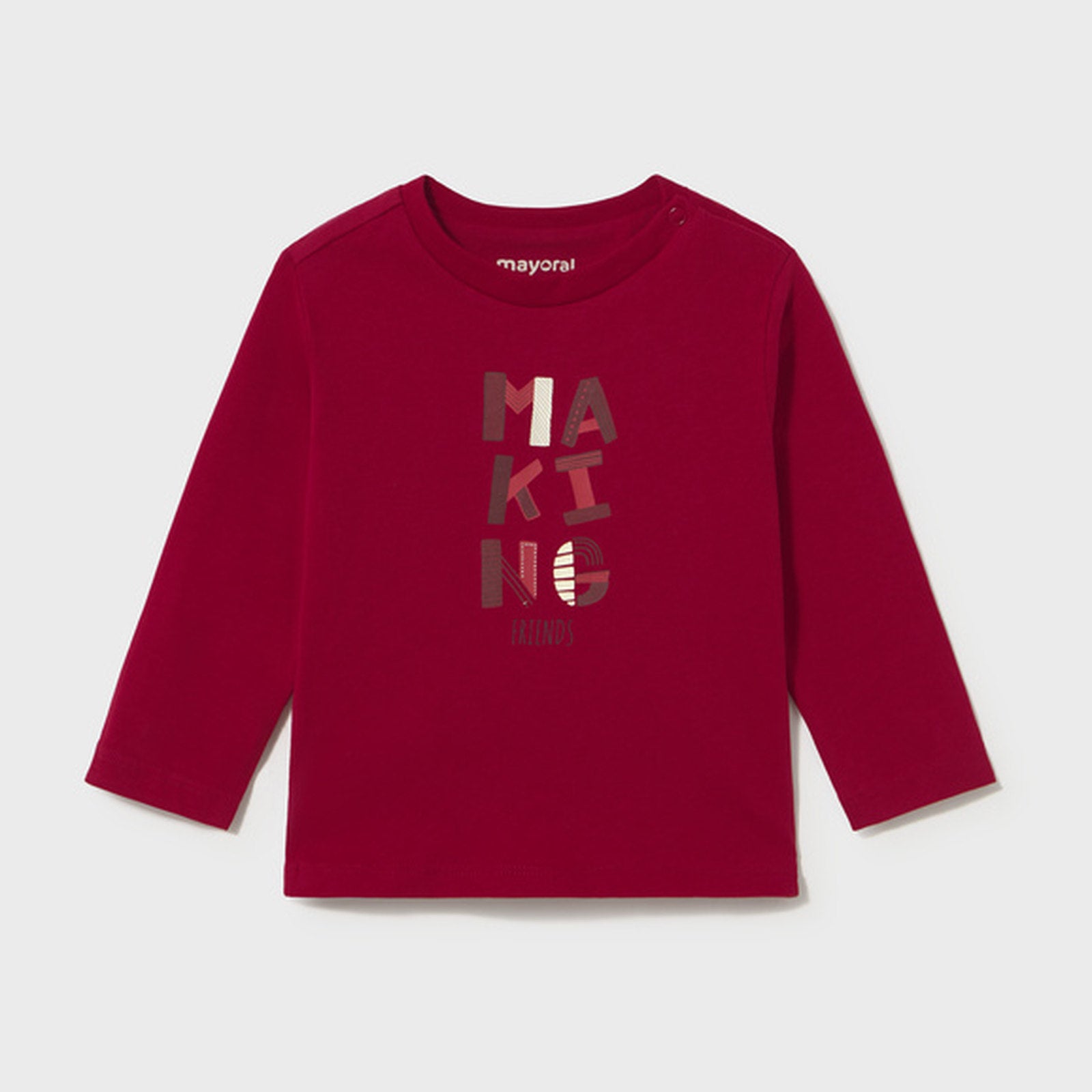 Mayoral L/s Basic T-Shirt Red 108 – front