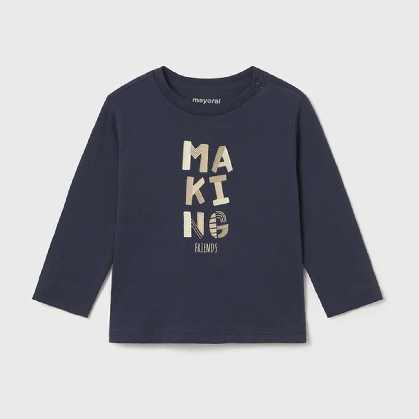 Mayoral L/s Basic T-Shirt Blue 108 – front