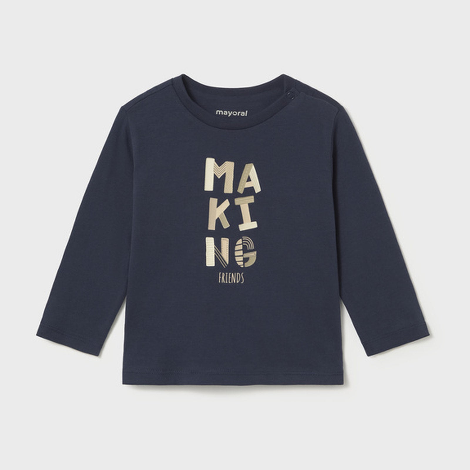 Mayoral L/s Basic T-Shirt Blue 108 – front