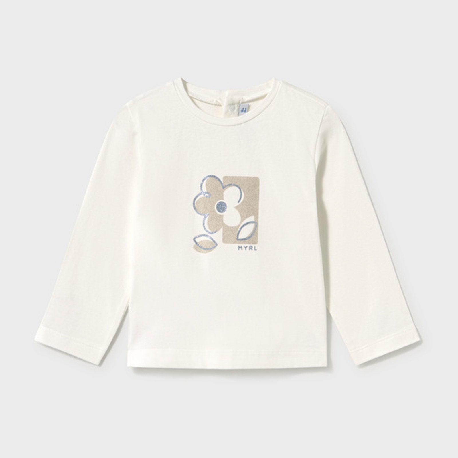 Mayoral L/s Basic T-Shirt Natural 116 – front