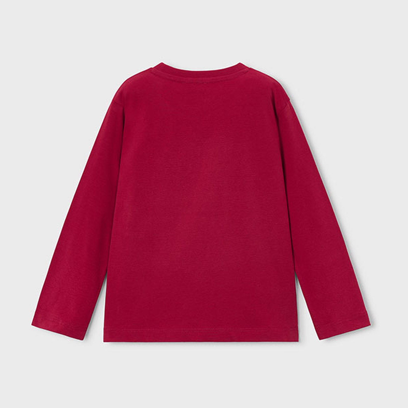 Mayoral L/s Basic T-Shirt Red 173 – back