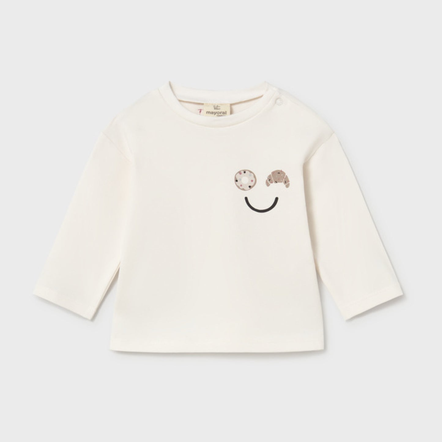Mayoral L/s T-Shirt Talc 2084 – front