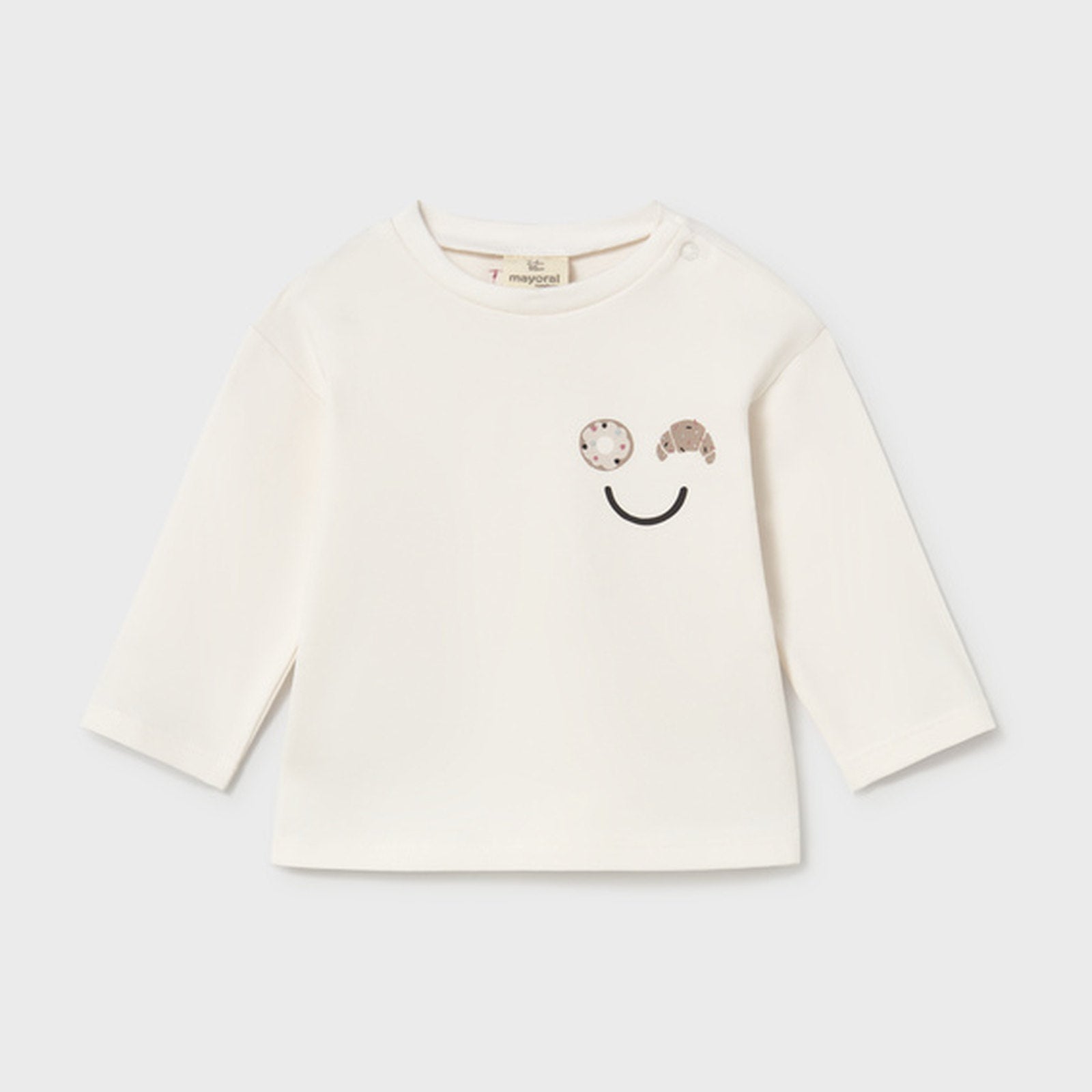 Mayoral L/s T-Shirt Talc 2084 – front