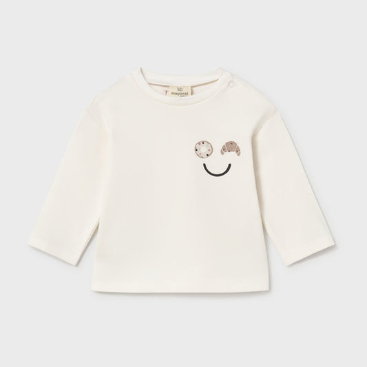 Mayoral L/s T-Shirt Talc 2084 – front
