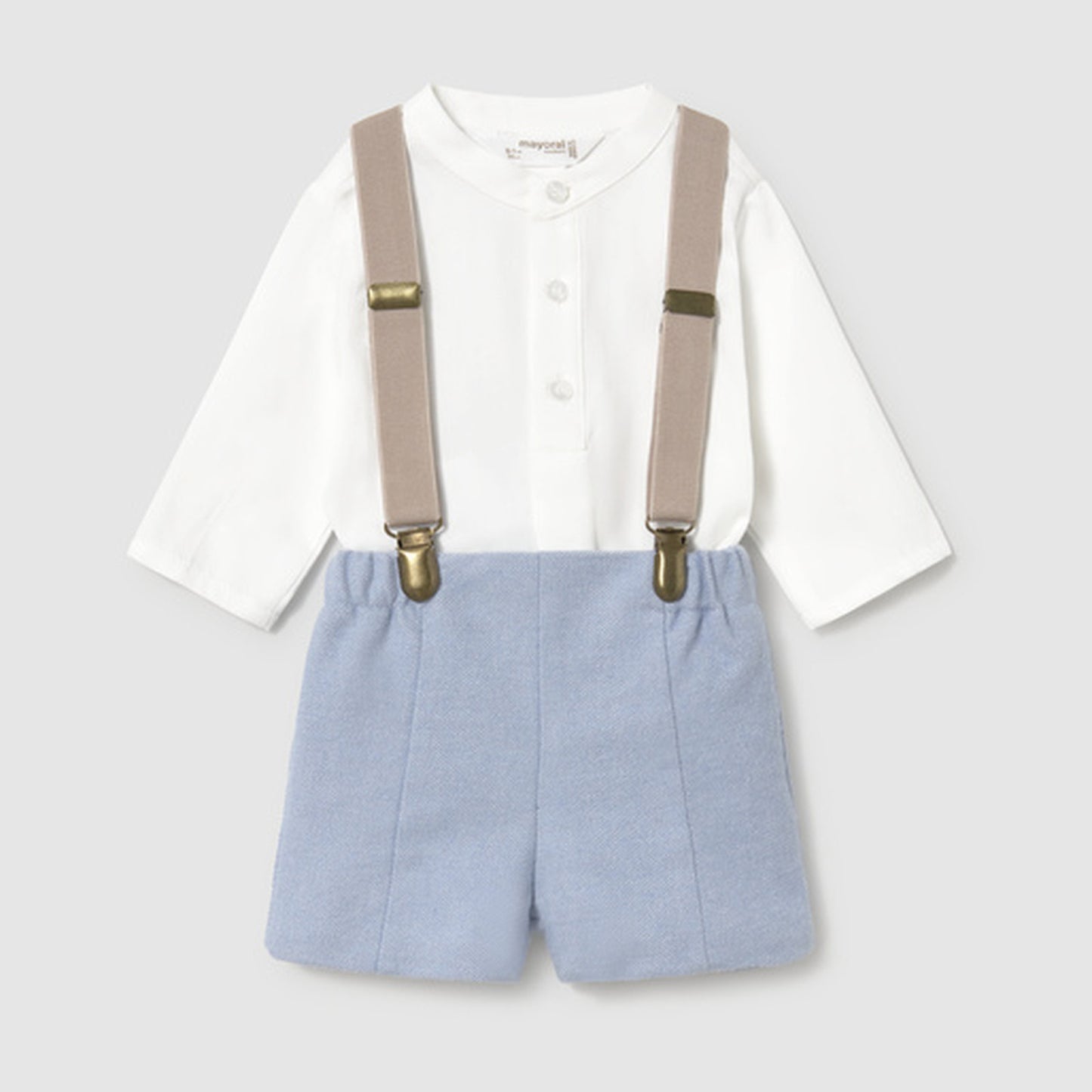 Mayoral Shorts With Suspender Set Rain 2266 – front