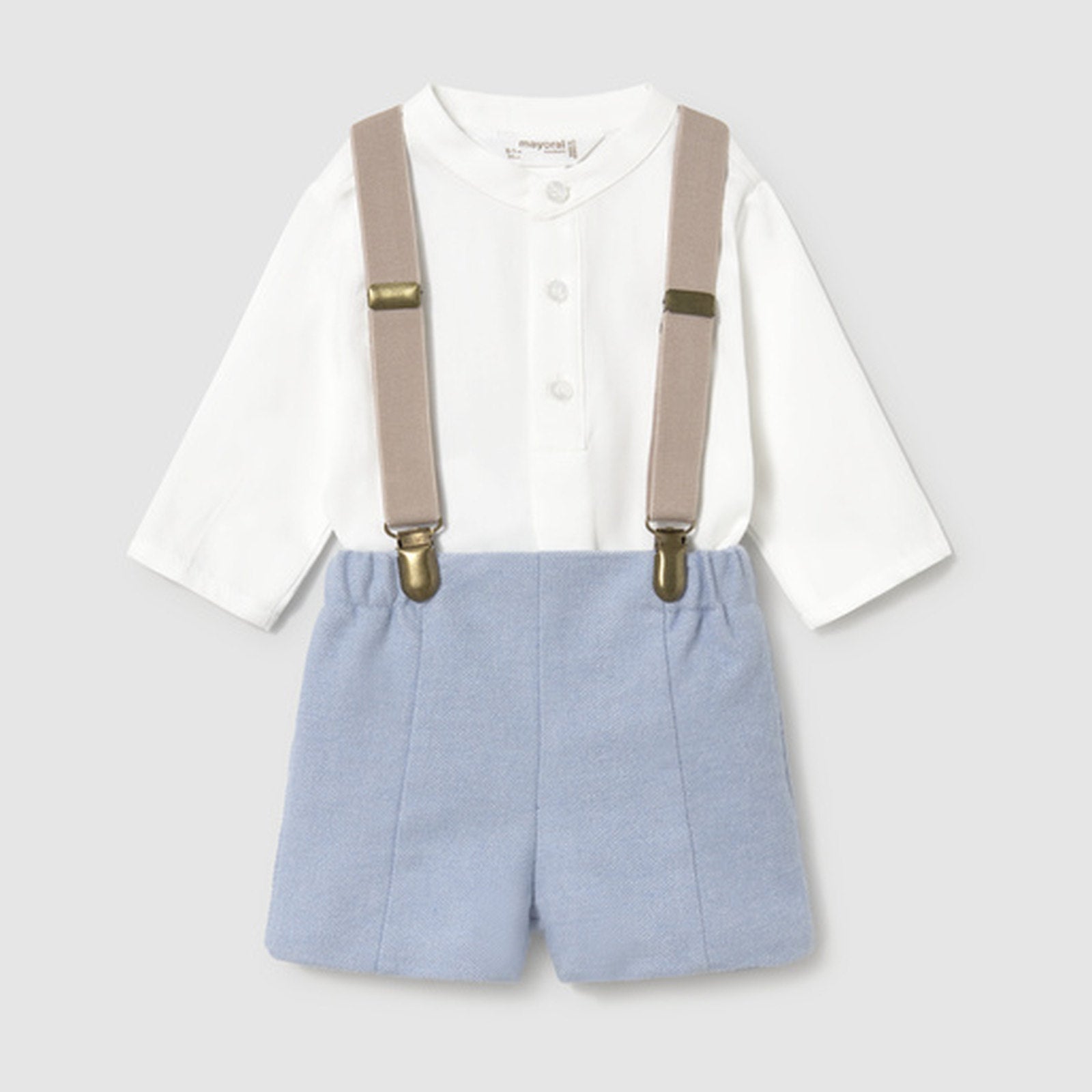 Mayoral Shorts With Suspender Set Rain 2266 – front