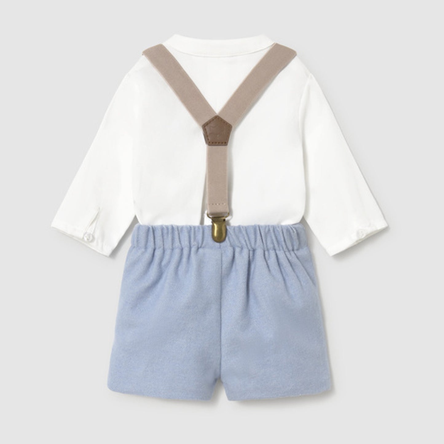 Mayoral Shorts With Suspender Set Rain 2266 – back