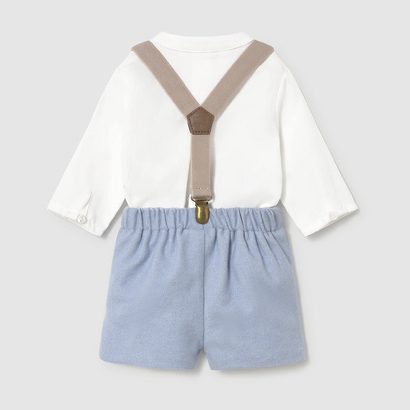 Mayoral Shorts With Suspender Set Rain 2266 – back