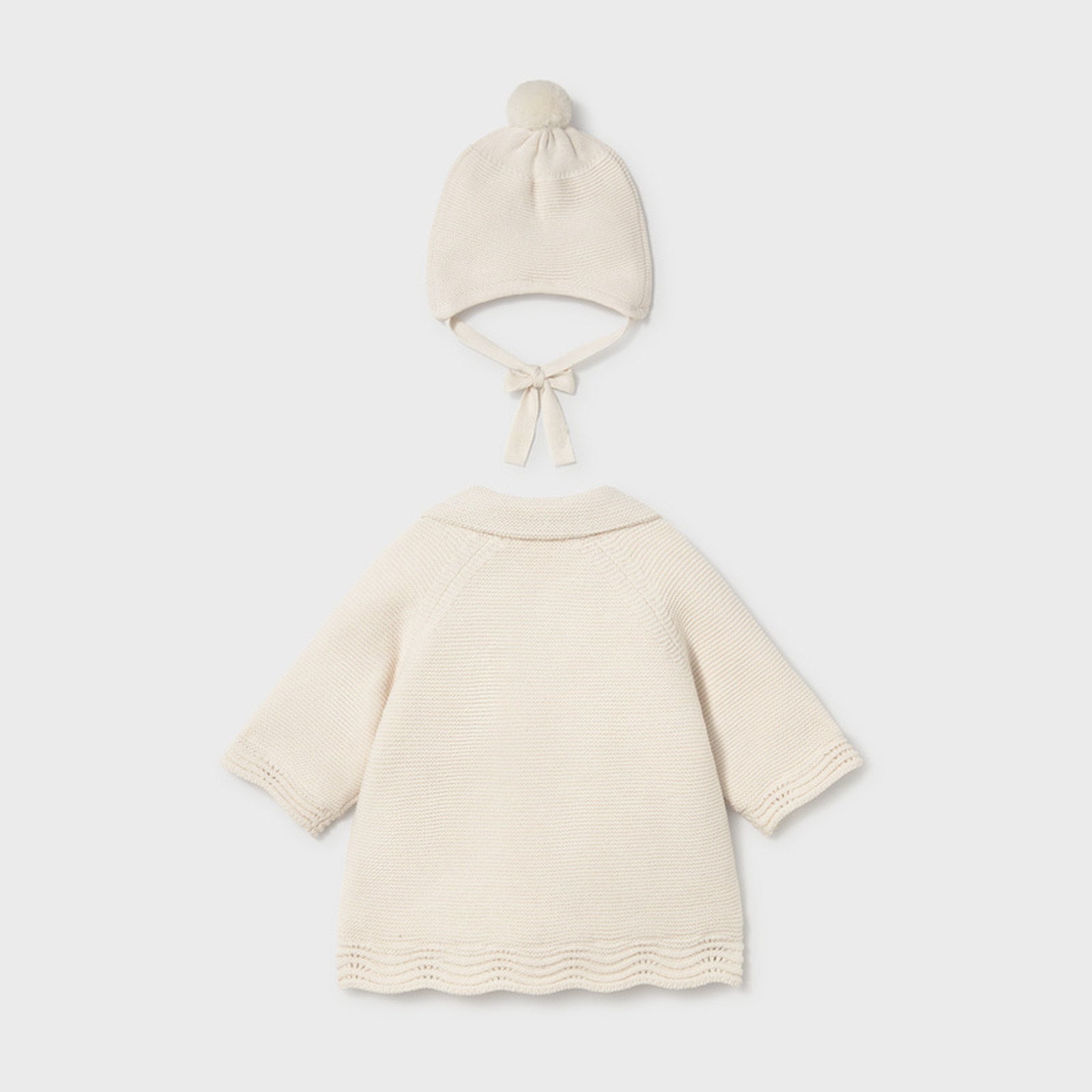 Mayoral Knit Coat With Hood Pottery 2403 – back