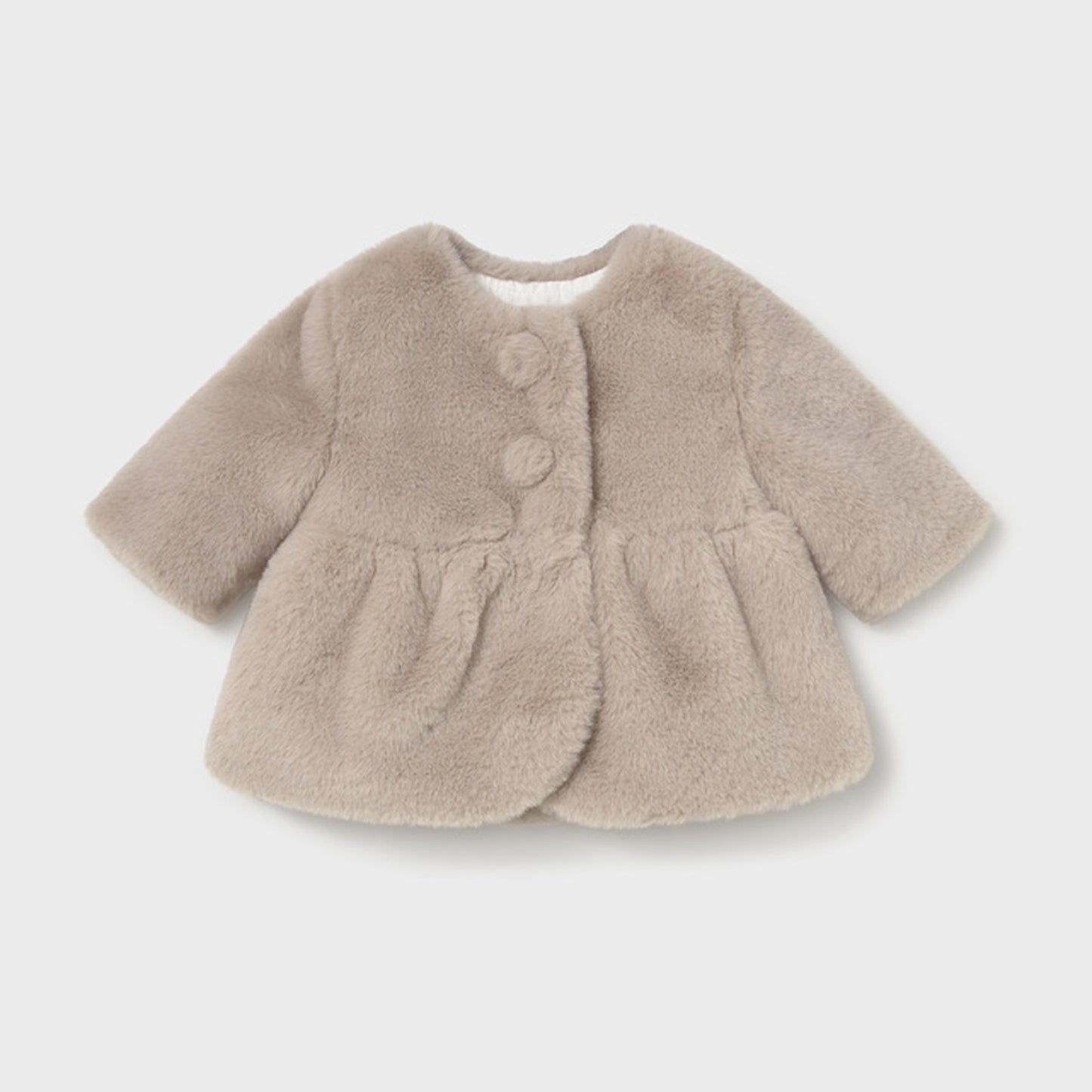 Mayoral Fur Coat Mocha 2406 – front