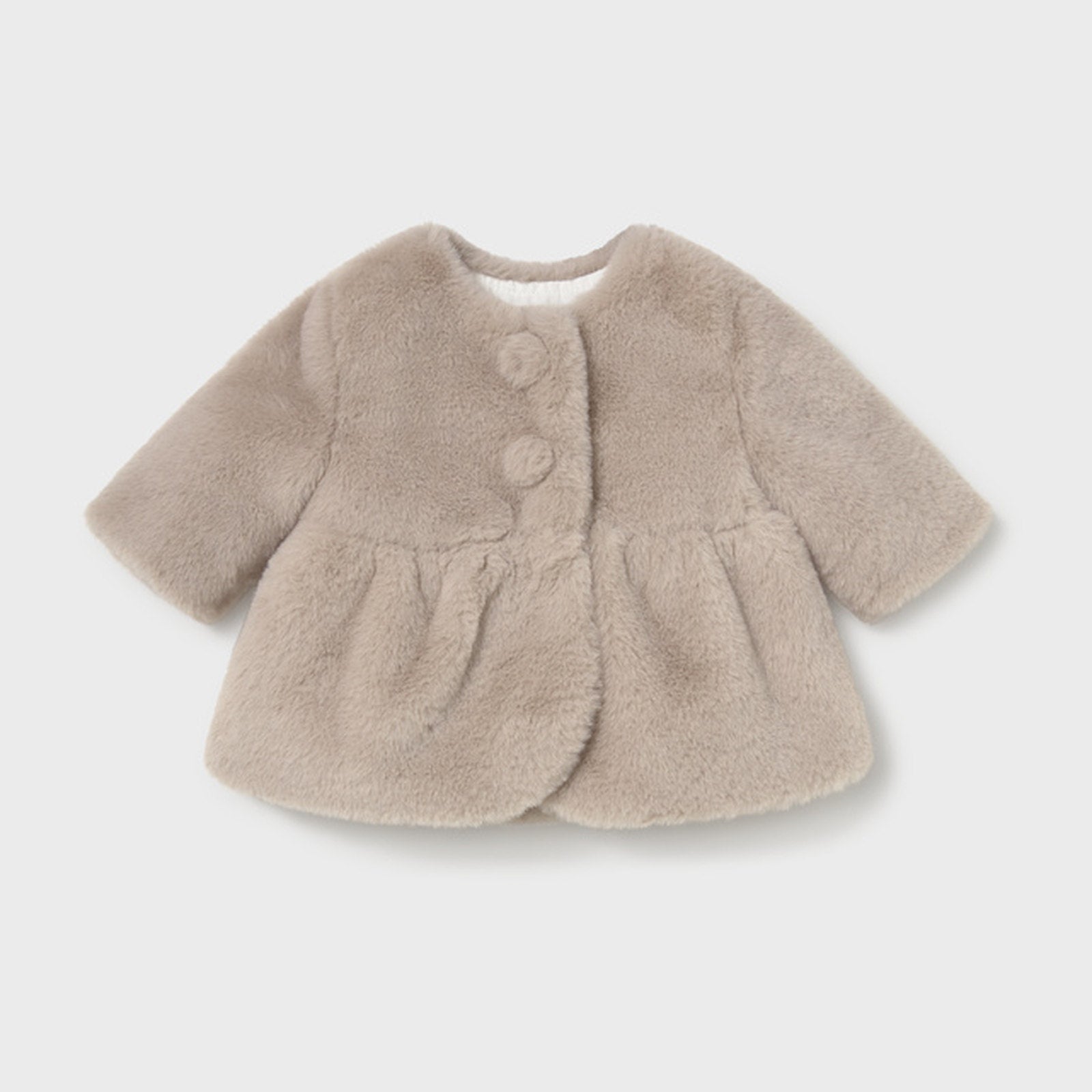 Mayoral Fur Coat Mocha 2406 – front
