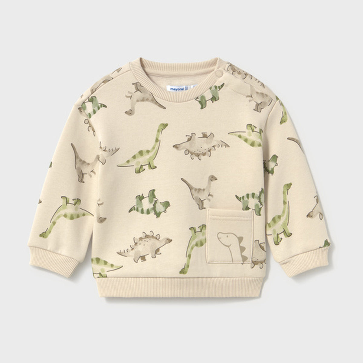 Mayoral Patterned Pullover Light Taupe 2416 – front