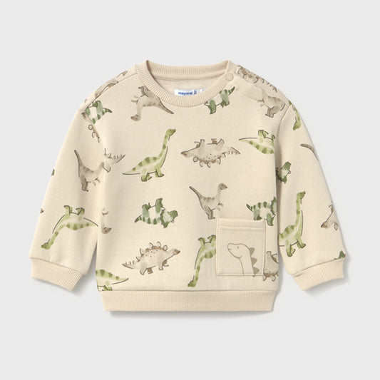 Mayoral Patterned Pullover Light Taupe 2416 – front