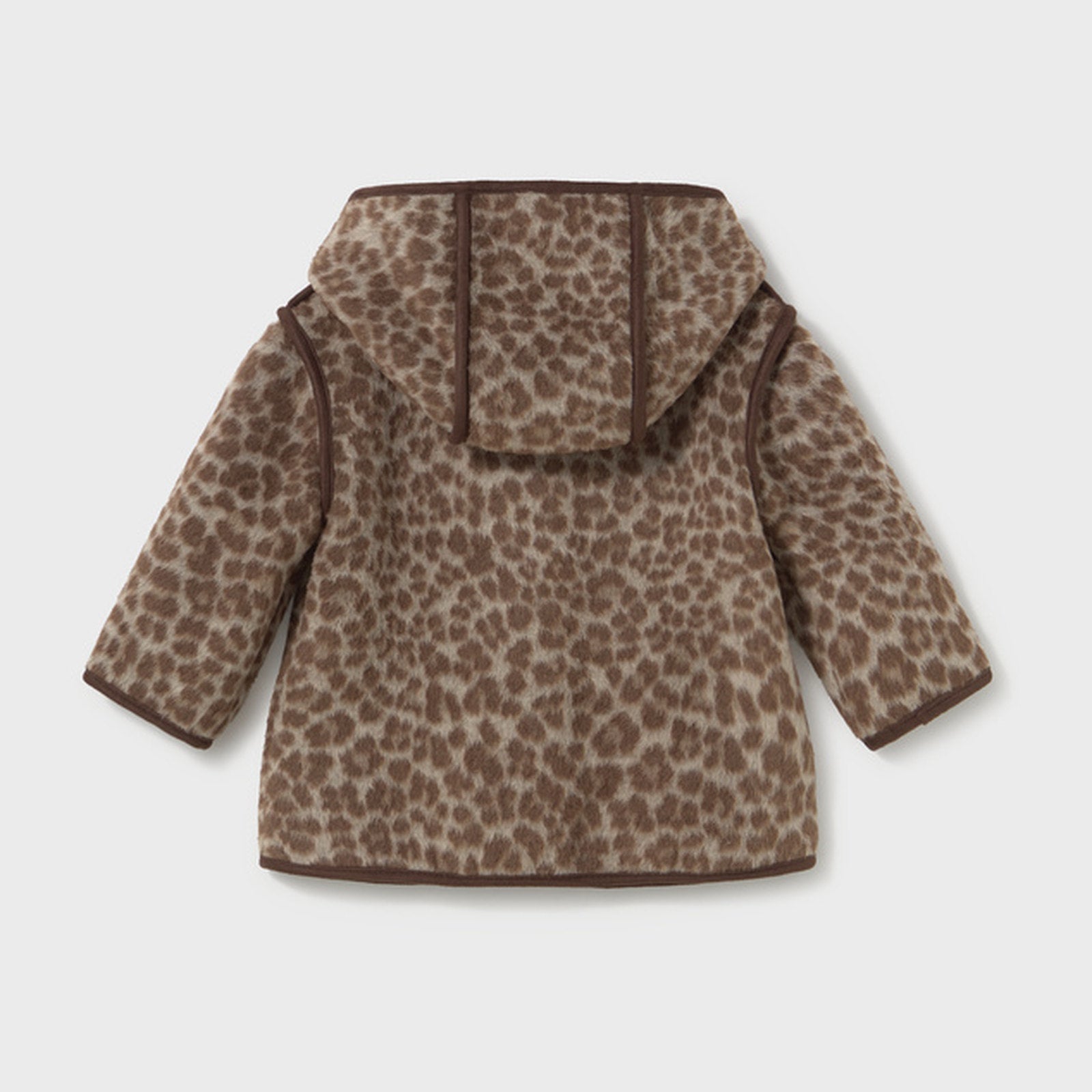 Mayoral Jacquard Coat Walnut 2434 – back