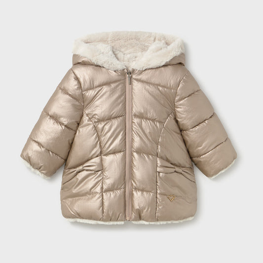 Mayoral Reversible Faux Fur Jacket Bronze 2439 – front