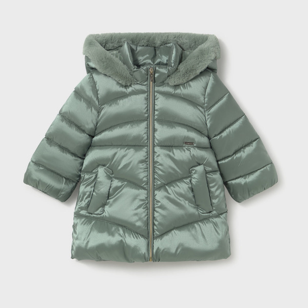 Mayoral Long Coat Bayleaf 2440 – front