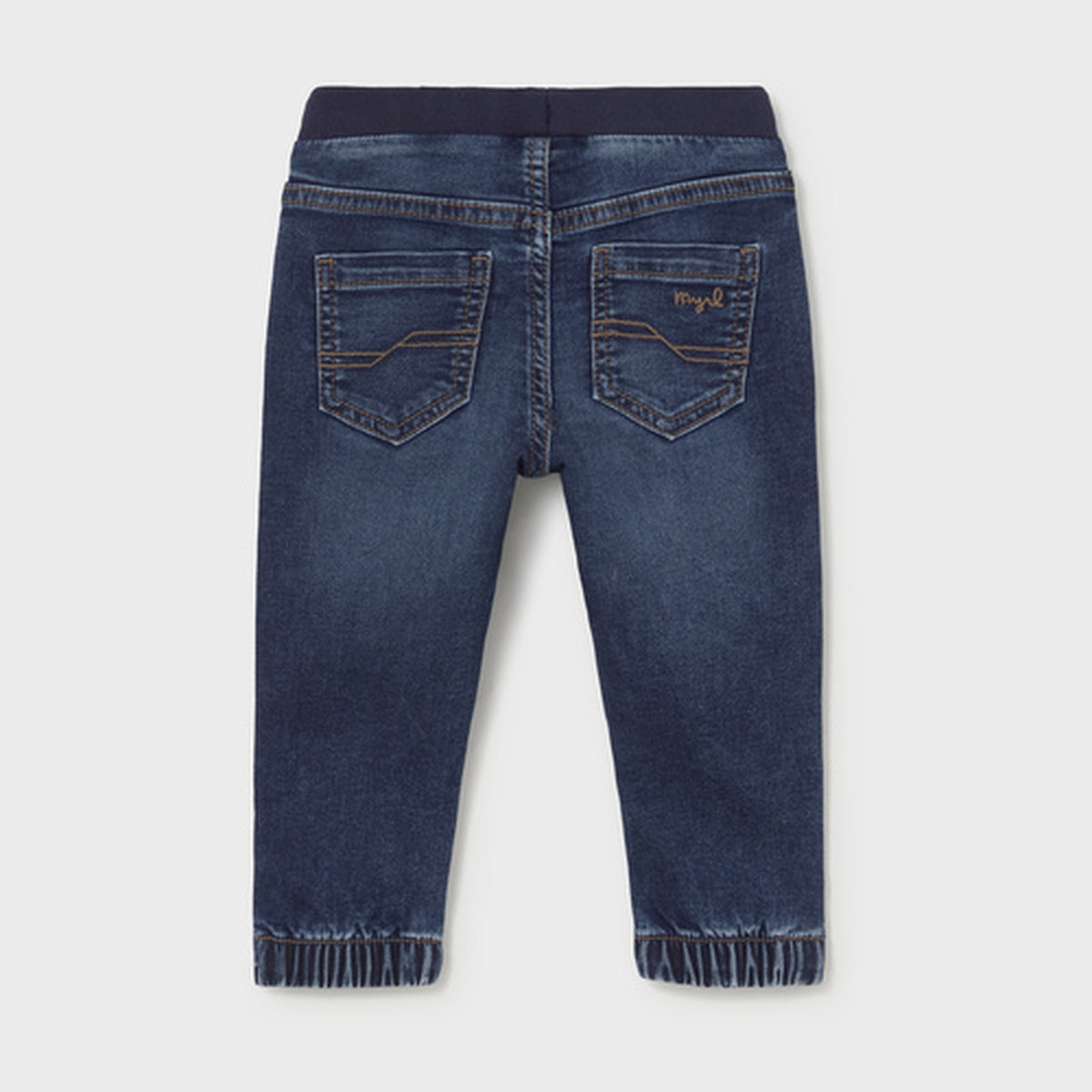 Mayoral Soft Denim Jogger Pants Dark 2543 – back