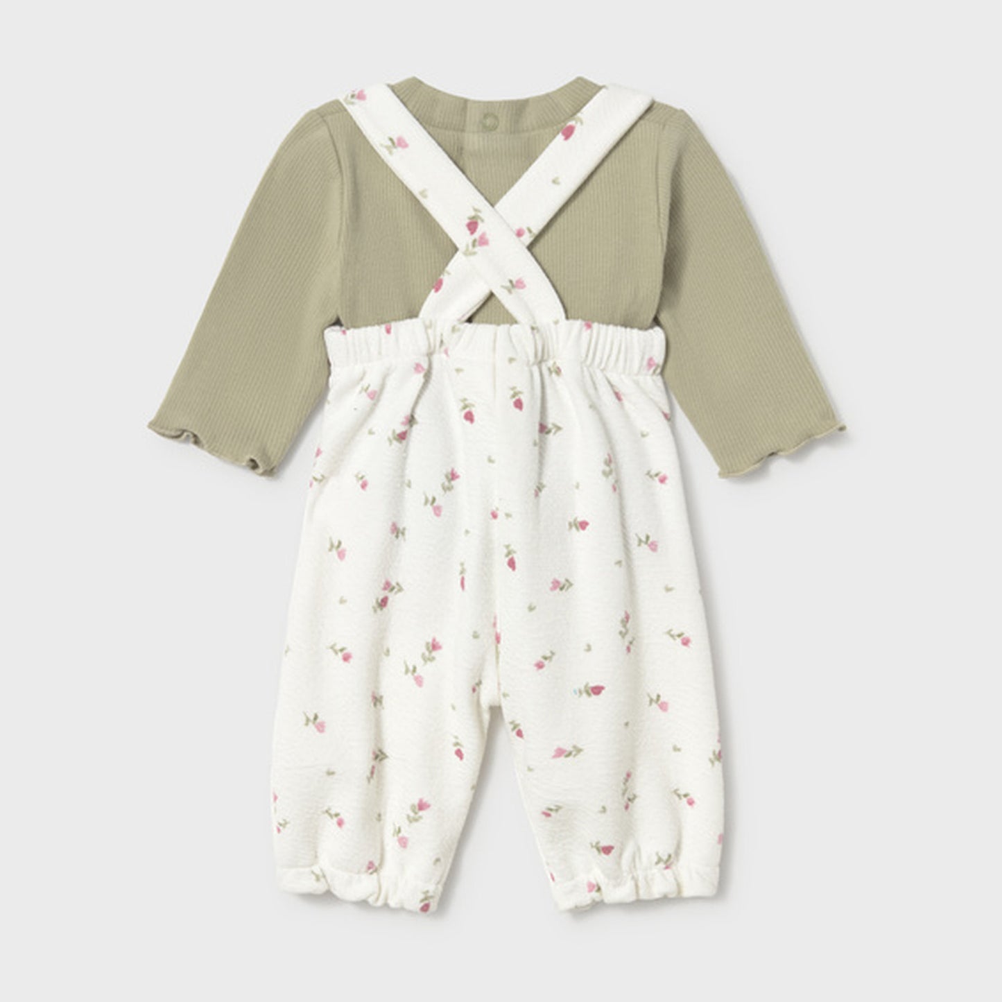 Mayoral Printed Dungarees Set Bayleaf 2604 – back