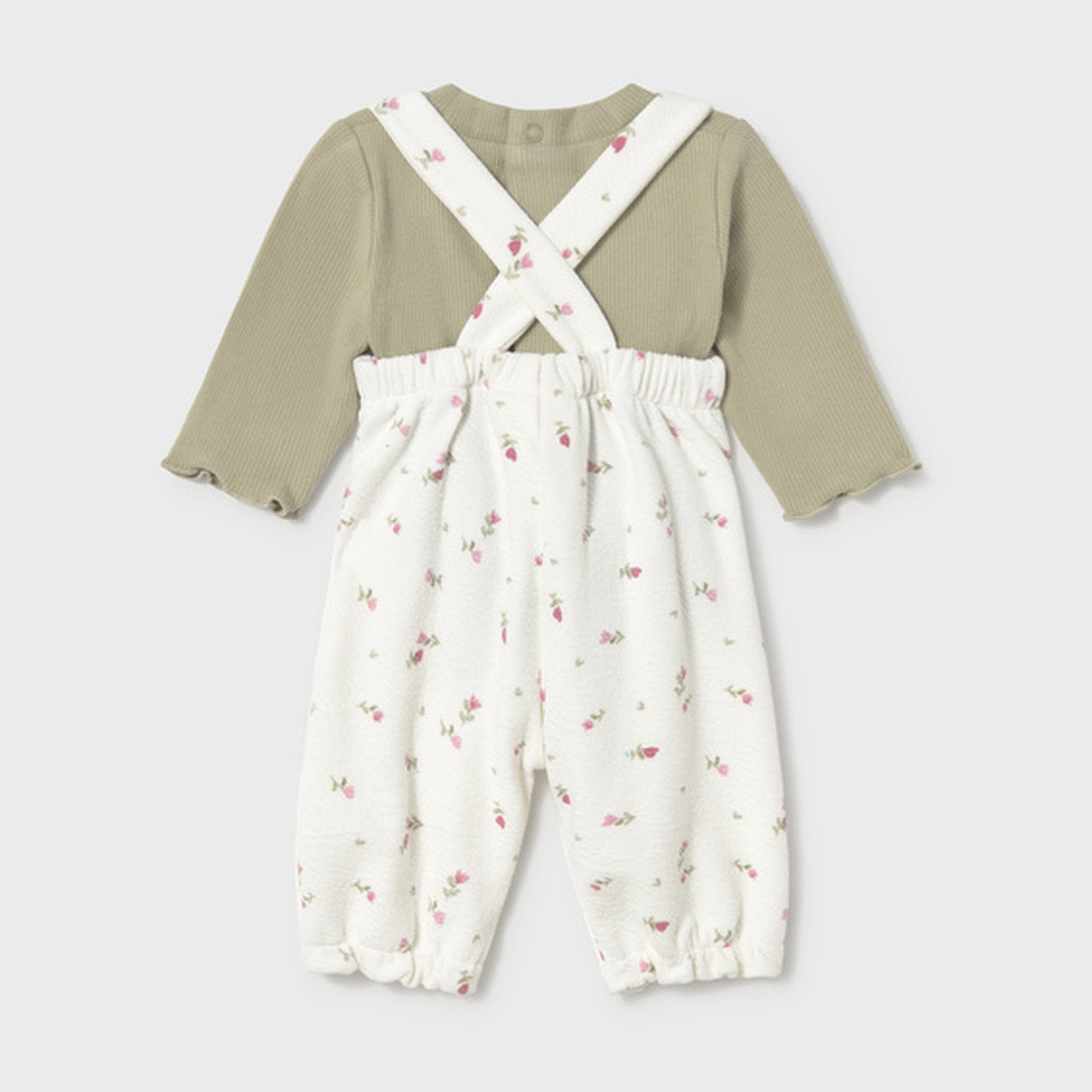 Mayoral Printed Dungarees Set Bayleaf 2604 – back