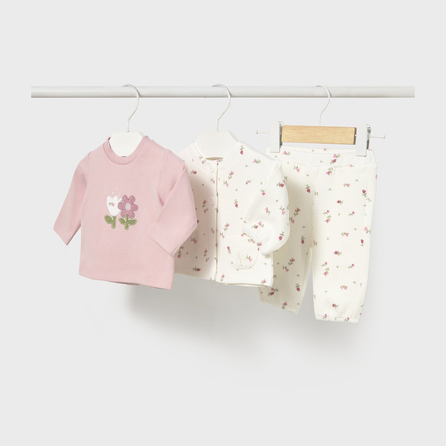Mayoral 3 Piece Tracksuit Natural 2655 – front
