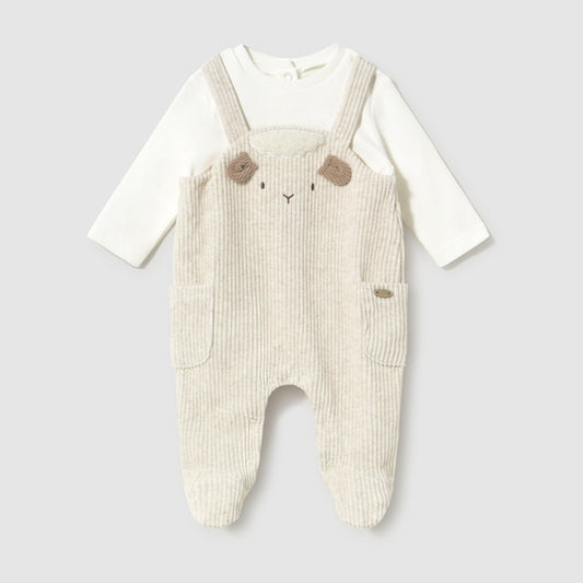Mayoral Cord Rompers H. Milk 2660 – front