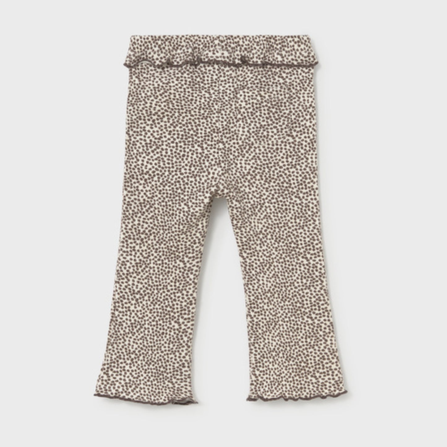 Mayoral Ribbed Flare Leggings Chocolate 2709 – back