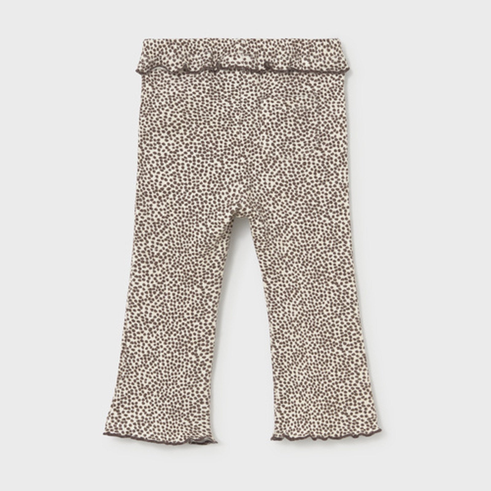 Mayoral Ribbed Flare Leggings Chocolate 2709 – back