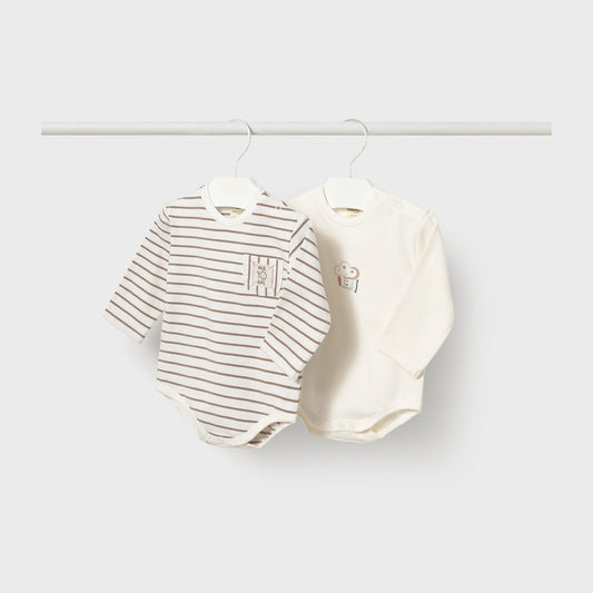 Mayoral Set 2 Bodys Talc 2774 – front