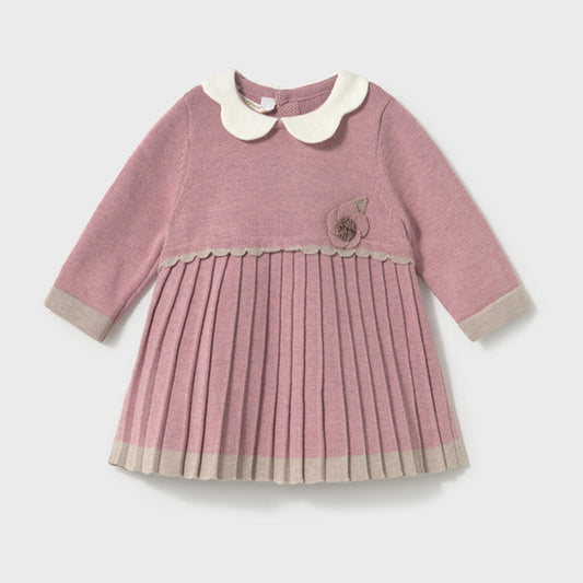 Mayoral Knit Dress Cipria 2815 – front