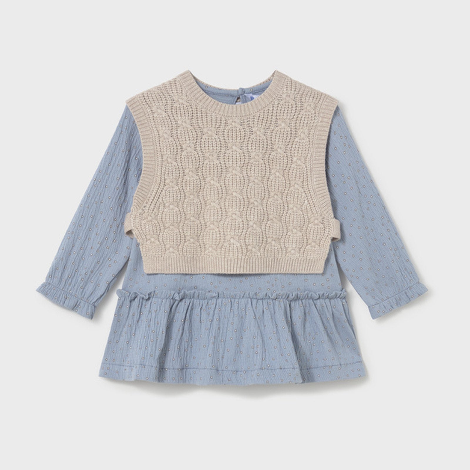 Mayoral Knitted Vest Dress Hummingbird 2943 – front
