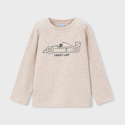 Mayoral L/s T-Shirt Special Knit Tofu 4018 – front
