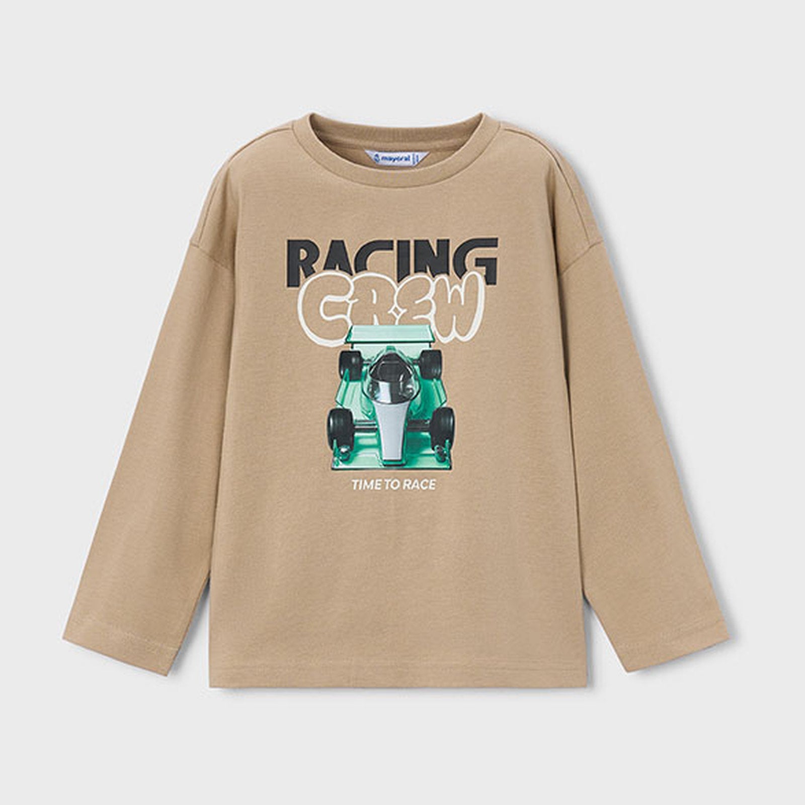 Mayoral L/s T-Shirt "Racing" Hazelnut 4020 – front
