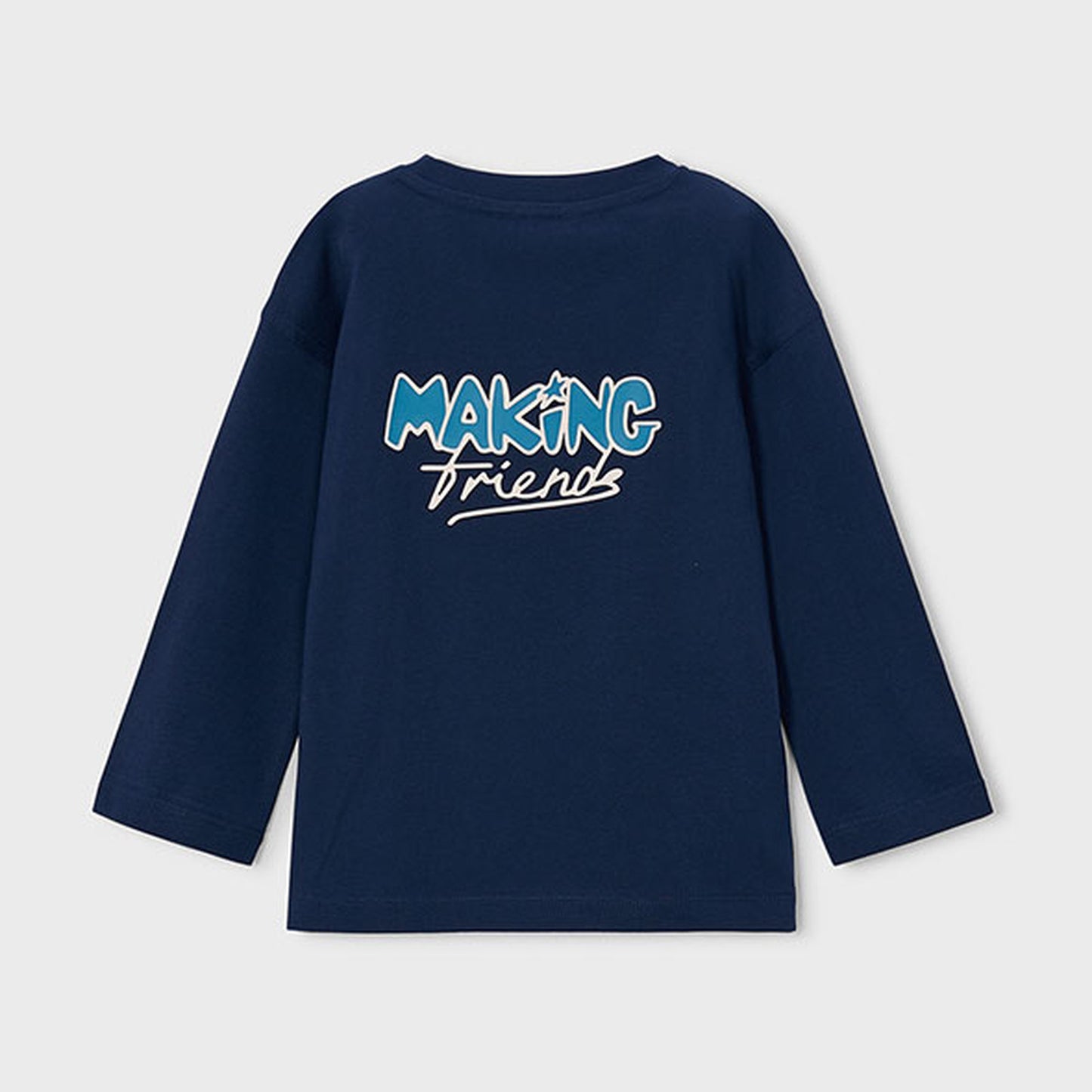 Mayoral L/s T-Shirt For Every One Blue 4025 – back
