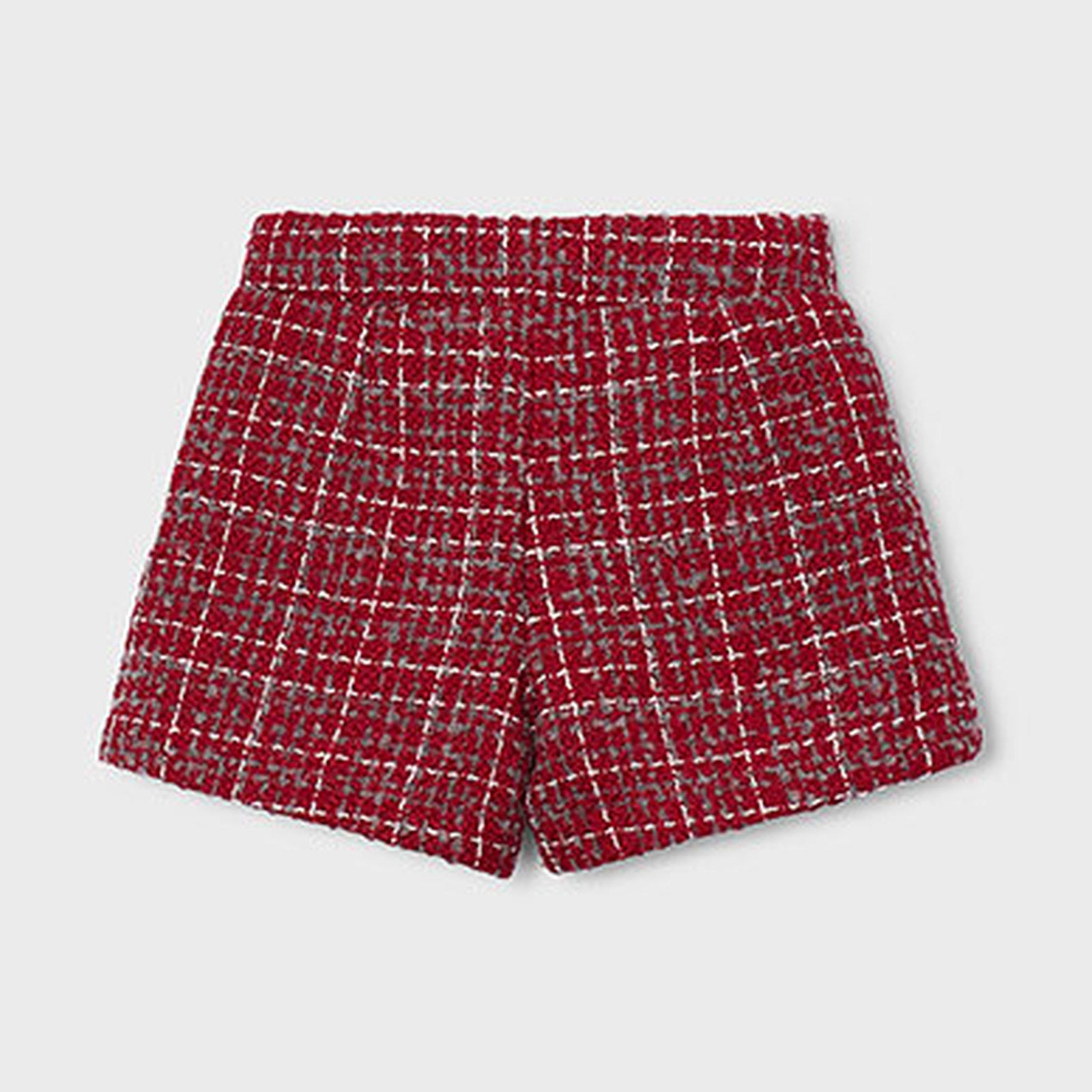 Mayoral Tweed Shorts Red 4230 – back