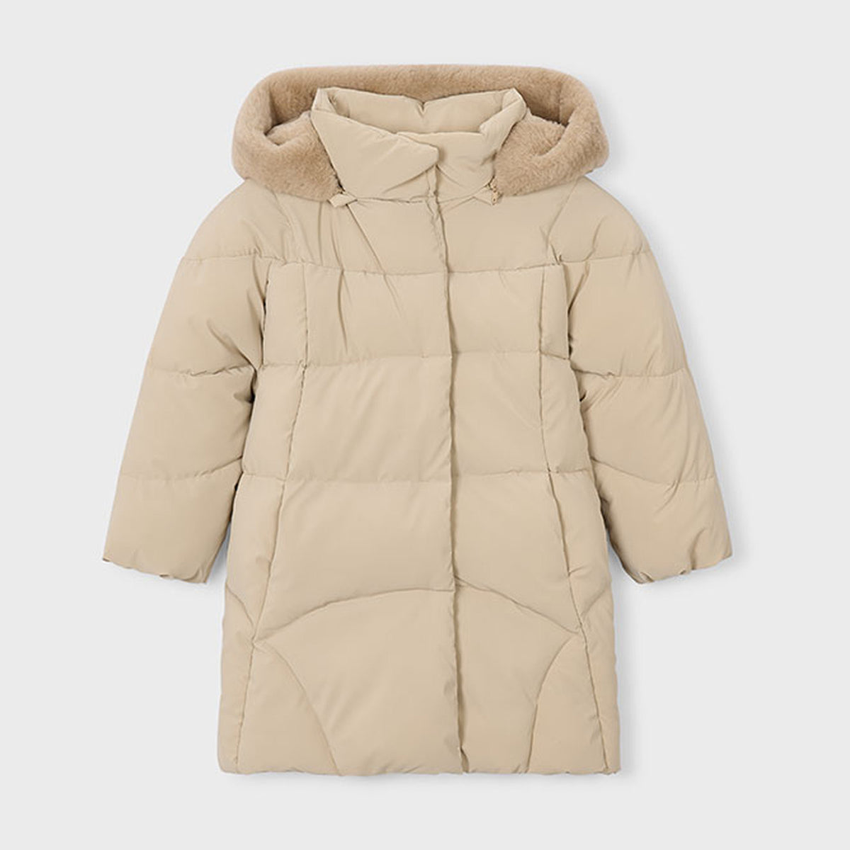 Mayoral Long Coat Cashew 4419 – front