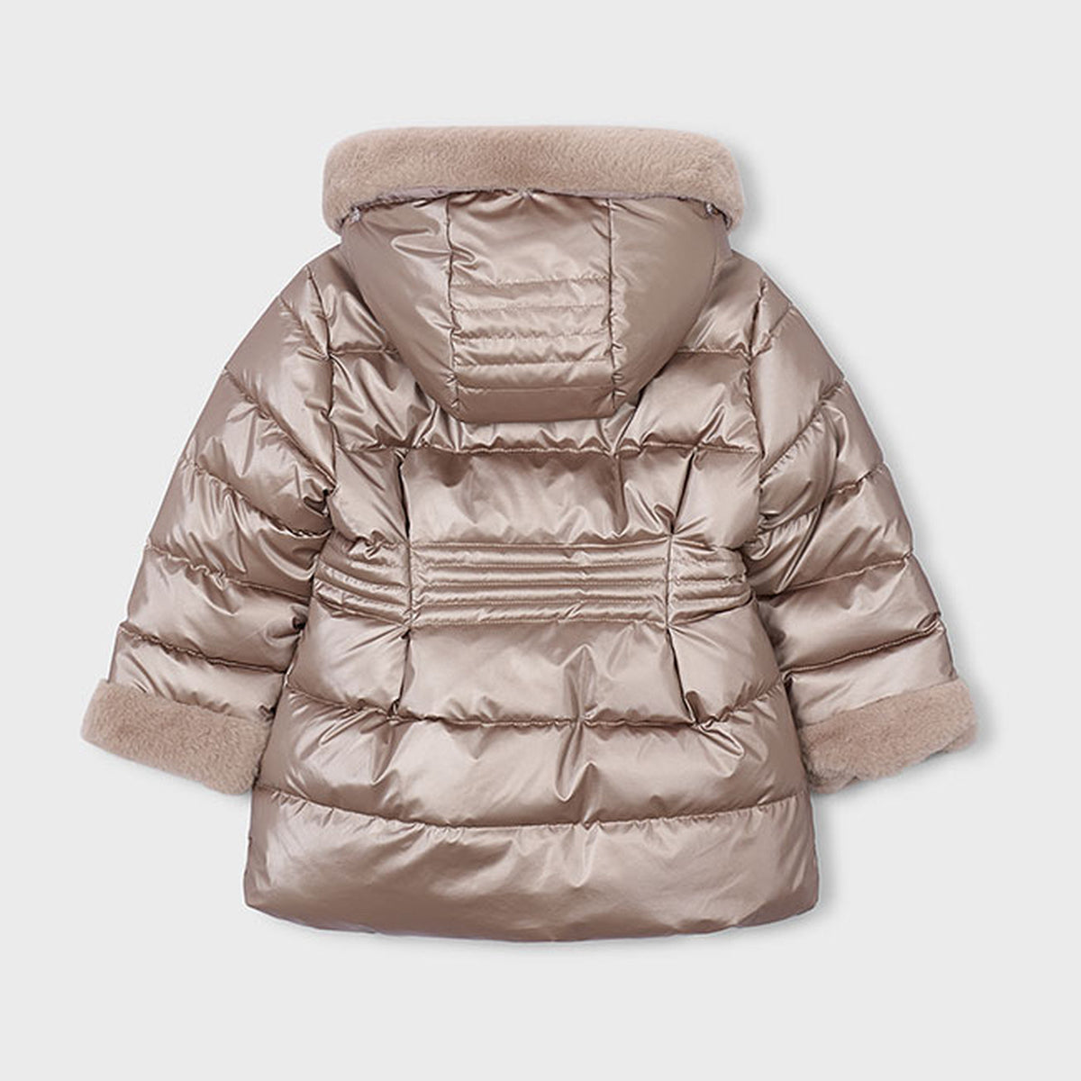Mayoral Metallic Fauxfur Puffer Jacket Col. Mole 4422 – back