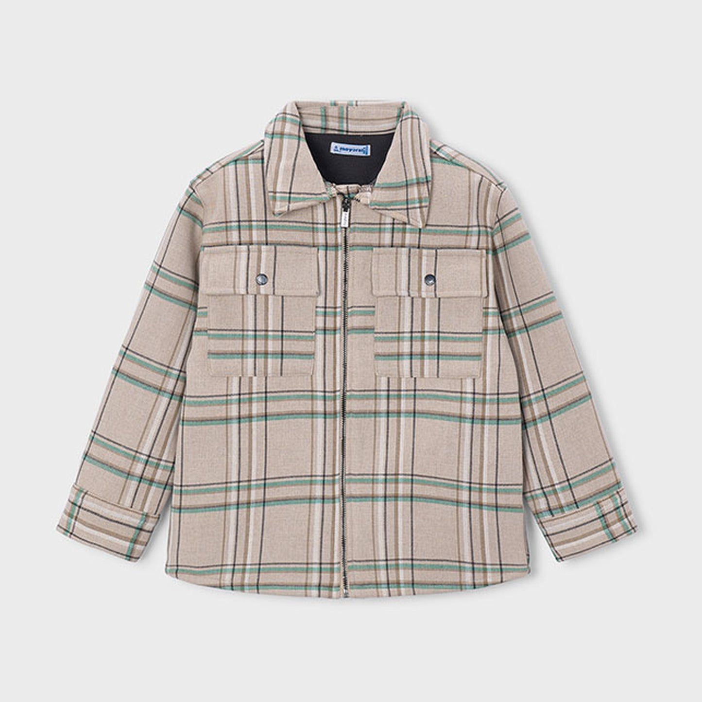 Mayoral Check Jacket Dark 4466 – front