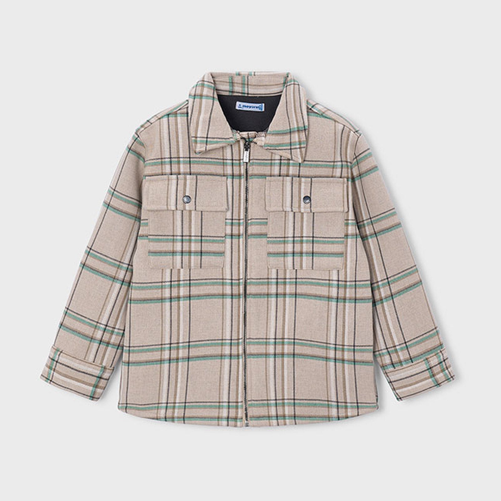 Mayoral Check Jacket Dark 4466 – front