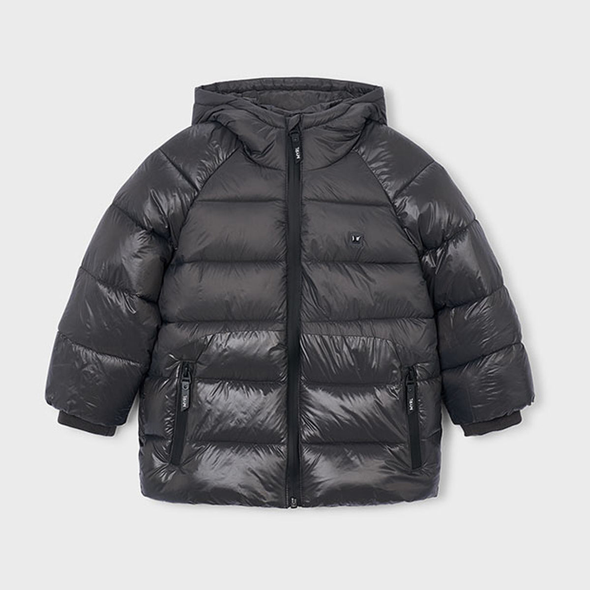 Mayoral Matte-Shine Puffer Jacket Blackboard 4469 – front