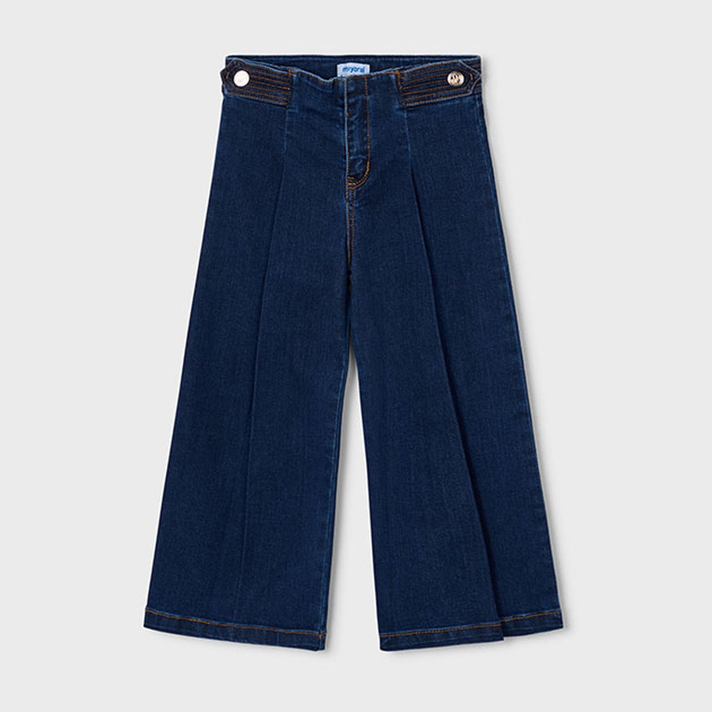Mayoral Wide Leg Denim Pants Super Dark 4523 – front