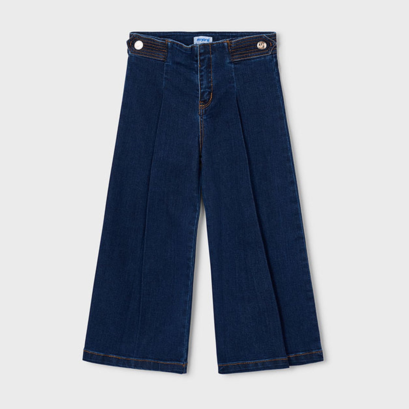 Mayoral Wide Leg Denim Pants Super Dark 4523 – front
