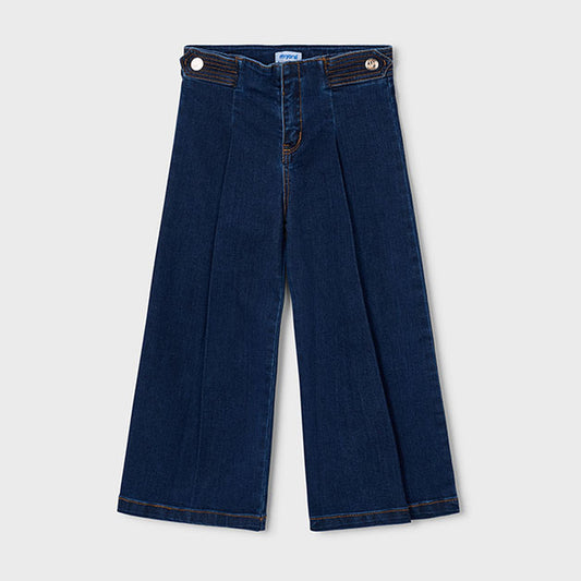 Mayoral Wide Leg Denim Pants Super Dark 4523 – front