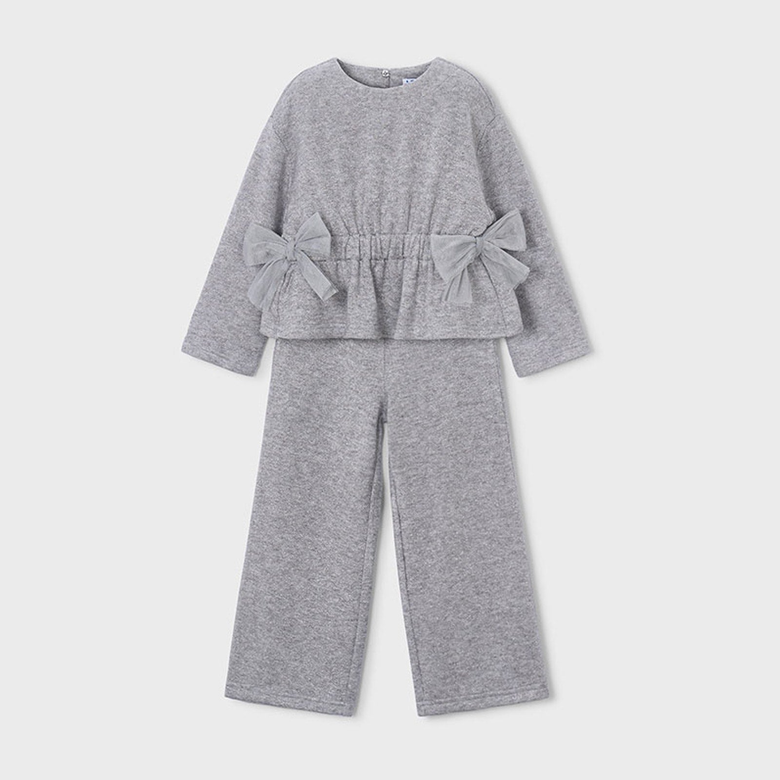 Mayoral Knit Pants Set Mix Gray 4530 – front