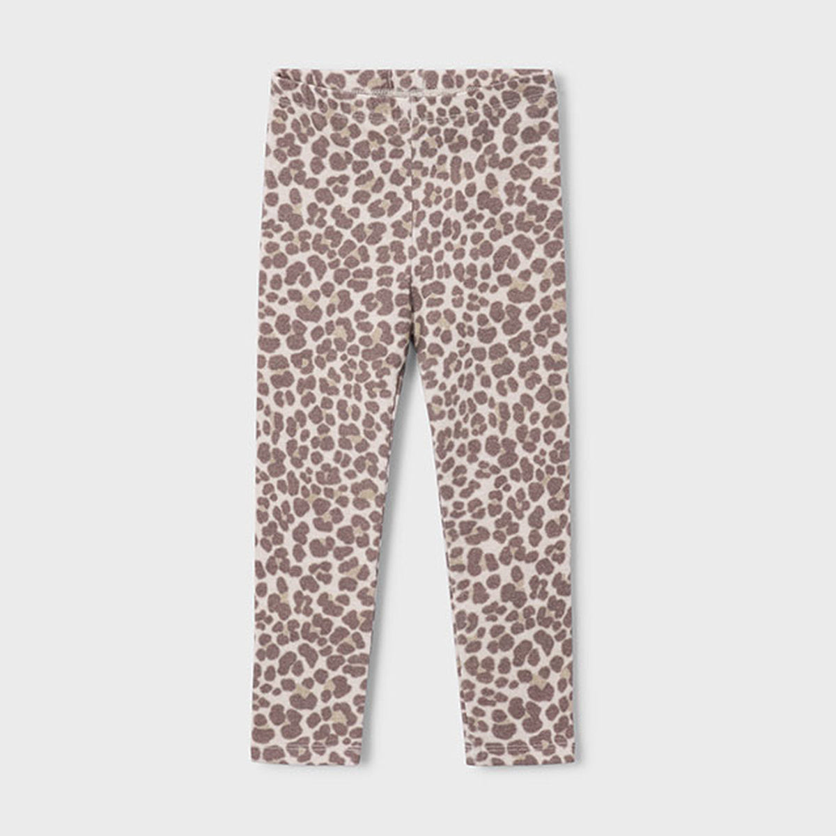 Mayoral Knit Printed Leggings Chestnut 4701 – front
